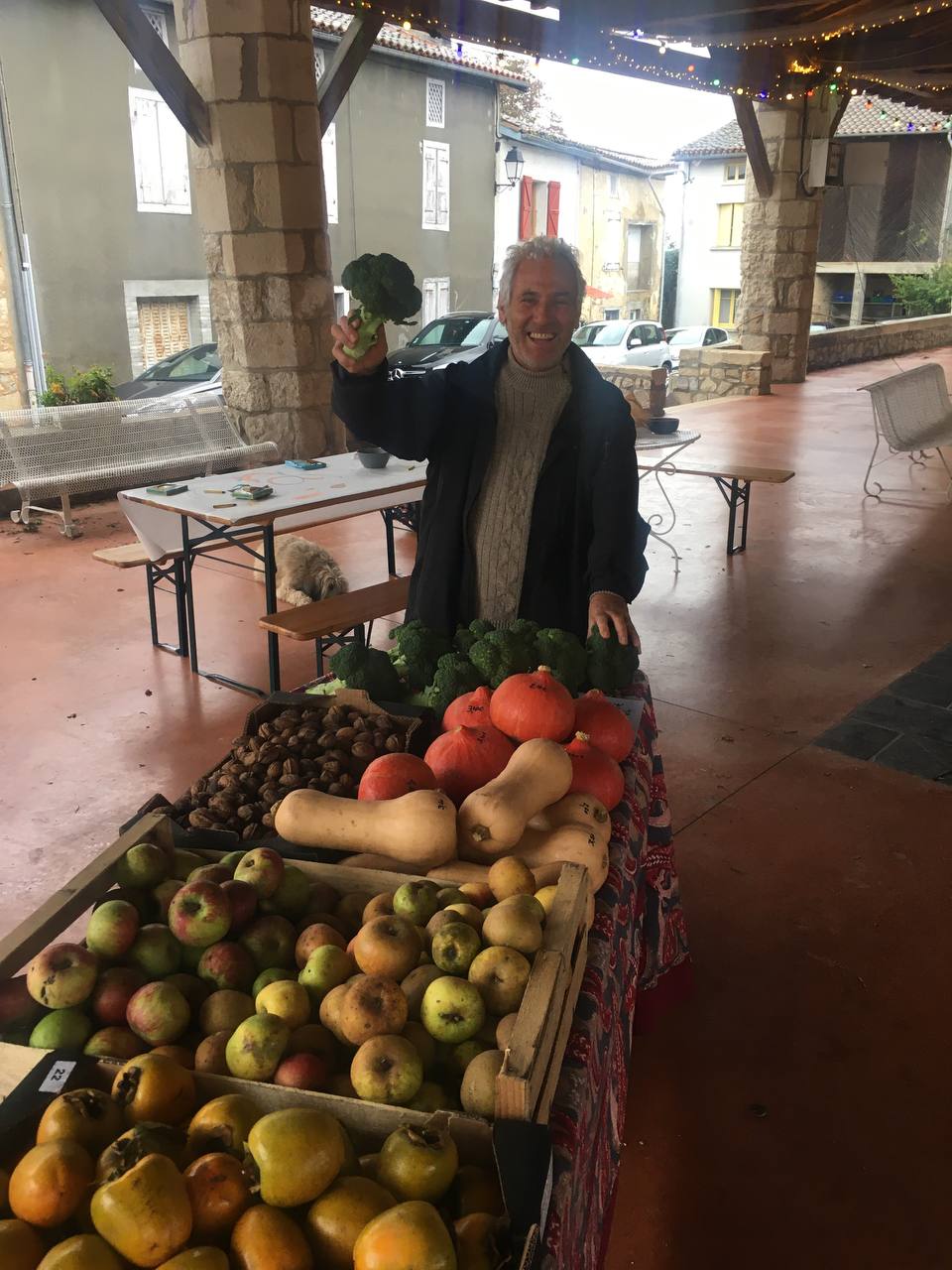 Des fruits et légumes bios sous la Halle 